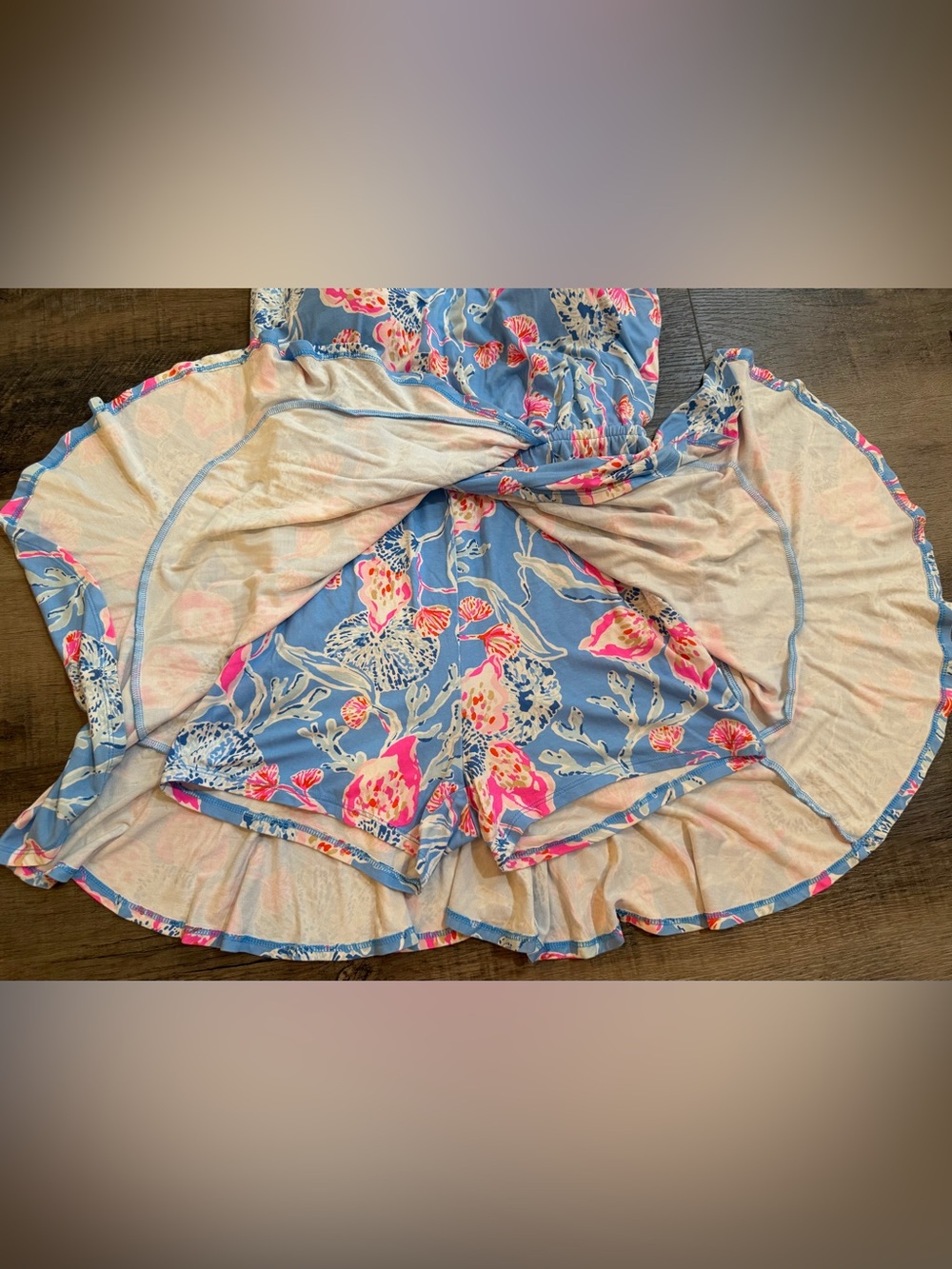 Lilly Pulitzer Camri Halter Romper "Bahamian Rhapsody" Size Medium - Picture 11 of 14